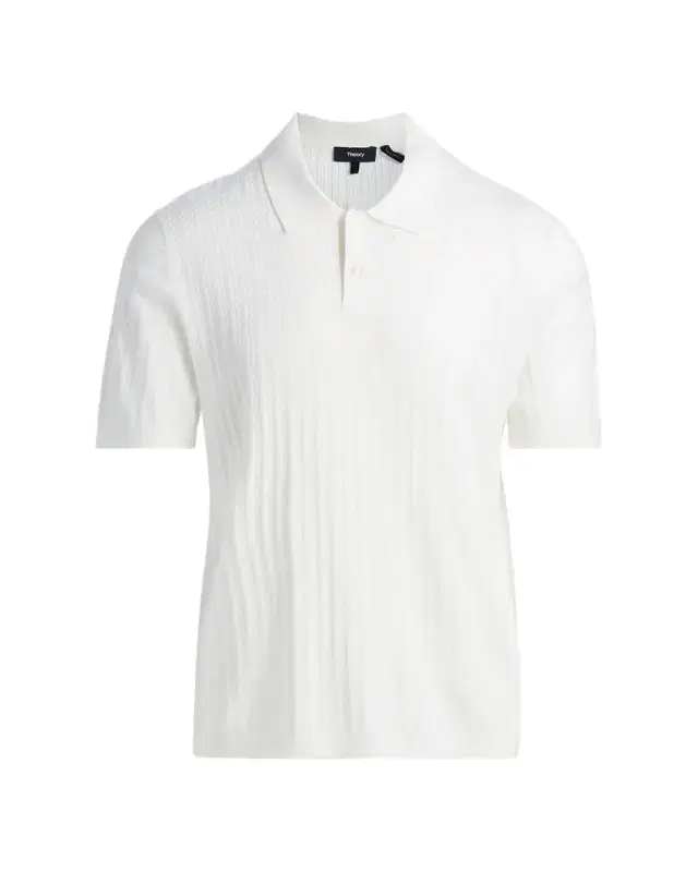 Theory Men 's Striple Cable Knit Polo Shirt