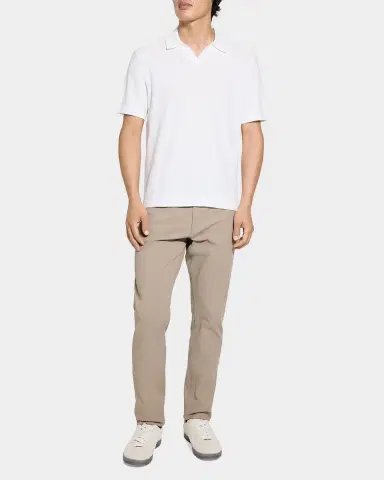 Theory Men's Brenan Johnny Collar Polo Shirt | Thumbnail 2