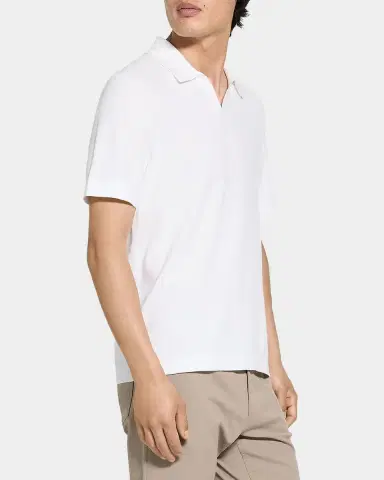 Theory Men's Brenan Johnny Collar Polo Shirt | Thumbnail 6
