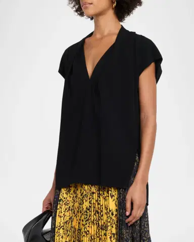 Proenza Schouler Ranli Draped Matte Top | Thumbnail 3 Proenza Schouler Ranli Draped Matte Top | Thumbnail 3