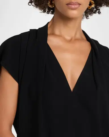 Proenza Schouler Ranli Draped Matte Top | Thumbnail 4 Proenza Schouler Ranli Draped Matte Top | Thumbnail 4