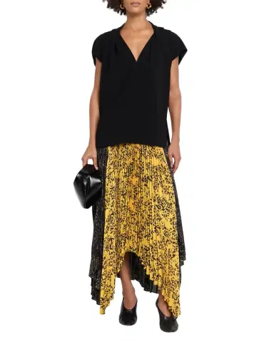 Proenza Schouler Ranli Draped Matte Top | Thumbnail 1 Proenza Schouler Ranli Draped Matte Top | Thumbnail 1