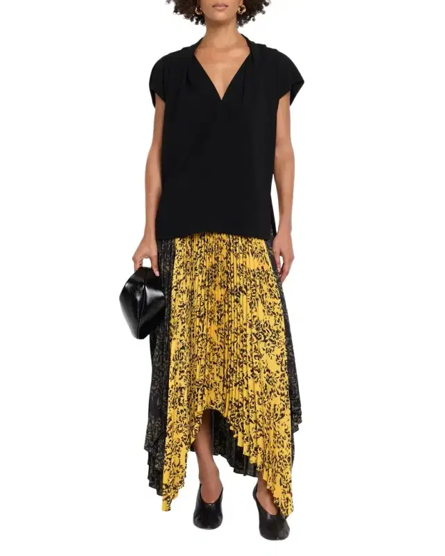 Proenza Schouler Ranli Draped Matte Top