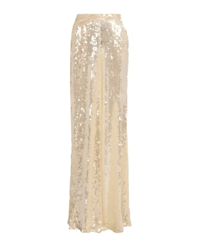 LAPOINTE Sequined Mesh Wide-Leg Pants