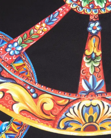Dolce & Gabbana Carretto-Print Silk Twill Scarf | Thumbnail 3 Dolce & Gabbana Carretto-Print Silk Twill Scarf | Thumbnail 3