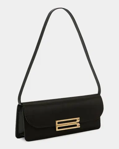 Victoria Beckham Dorian East-West Satin B-Buckle Shoulder Bag | Thumbnail 2 Victoria Beckham Dorian East-West Satin B-Buckle Shoulder Bag | Thumbnail 2