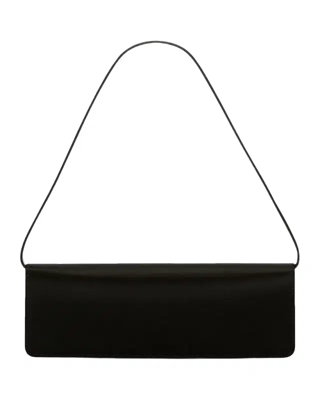 Victoria Beckham Dorian East-West Satin B-Buckle Shoulder Bag