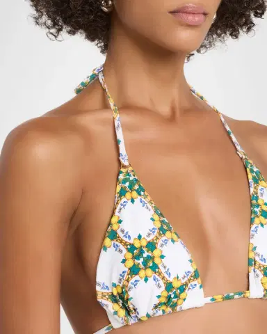 Milly Lemon Tile Bikini Top | Thumbnail 4 Milly Lemon Tile Bikini Top | Thumbnail 4