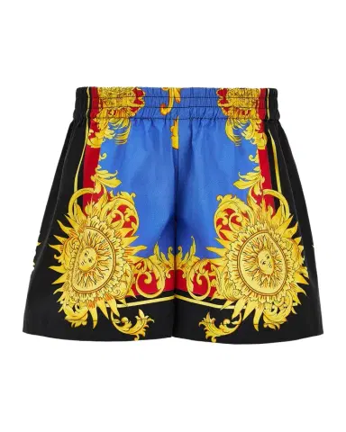Versace Boy's The Sun Printed Cotton Shorts, Size 12M-3 | Thumbnail 1 Versace Boy's The Sun Printed Cotton Shorts, Size 12M-3 | Thumbnail 1