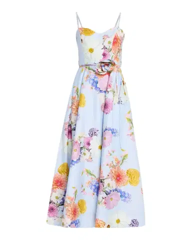 As It May Eirene Floral-Print Sweetheart Midi Dress | Thumbnail 1 As It May Eirene Floral-Print Sweetheart Midi Dress | Thumbnail 1