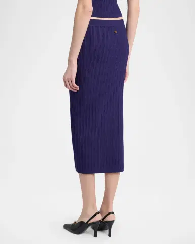 Versace Knit Mesh Midi Skirt | Thumbnail 2 Versace Knit Mesh Midi Skirt | Thumbnail 2
