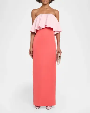As It May Selora Strapless Ruffle Column Gown | Thumbnail 2 As It May Selora Strapless Ruffle Column Gown | Thumbnail 2