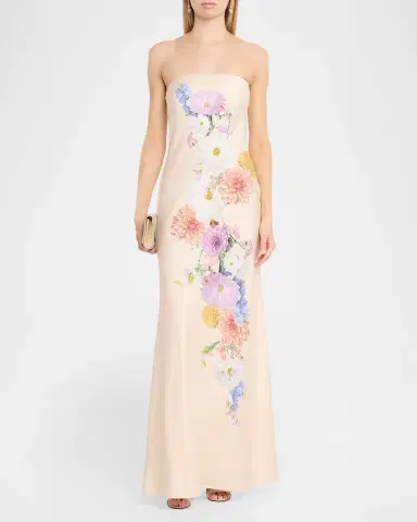 As It May Vionne Strapless Floral-Print Midi Dress | Thumbnail 2 As It May Vionne Strapless Floral-Print Midi Dress | Thumbnail 2