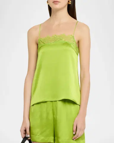 Sablyn Haya Silk Lace-Trim Top | Thumbnail 4 Sablyn Haya Silk Lace-Trim Top | Thumbnail 4