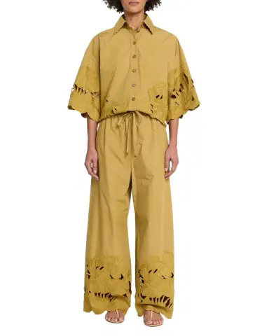 Zimmermann Mahon Embroidered Cotton Shirt | Thumbnail 1 Zimmermann Mahon Embroidered Cotton Shirt | Thumbnail 1