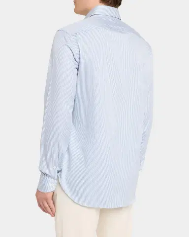 Canali Men's Pinstripe Cotton Dress Shirt | Thumbnail 3 Canali Men's Pinstripe Cotton Dress Shirt | Thumbnail 3