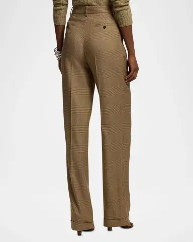 Ralph Lauren Collection Glen Plaid Silk Trousers | Thumbnail 3 Ralph Lauren Collection Glen Plaid Silk Trousers | Thumbnail 3