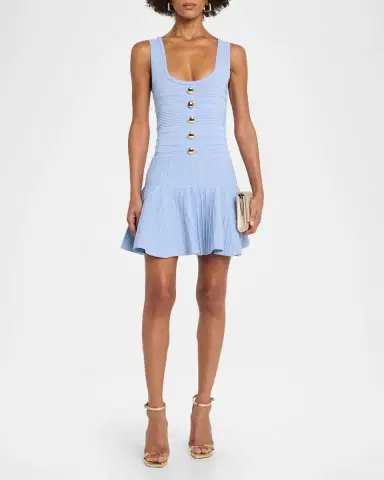 Retrofête Brooke Sleeveless Ribbed Mini Dress | Thumbnail 2 Retrofête Brooke Sleeveless Ribbed Mini Dress | Thumbnail 2