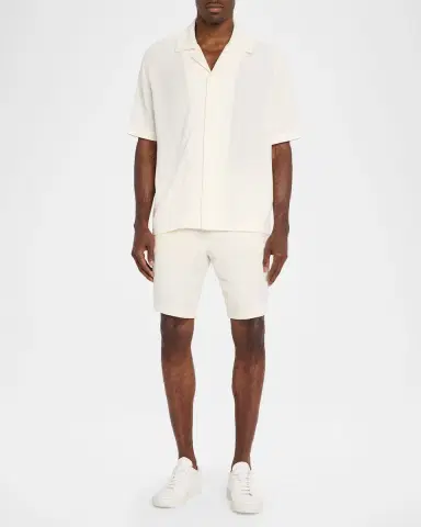 Simkhai Men's Troy Open-Stitch Camp Shirt | Thumbnail 2