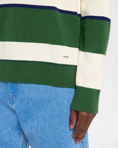Simkhai Men's Louis Cotton-Cashmere Rugby Shirt | Thumbnail 5 Simkhai Men's Louis Cotton-Cashmere Rugby Shirt | Thumbnail 5