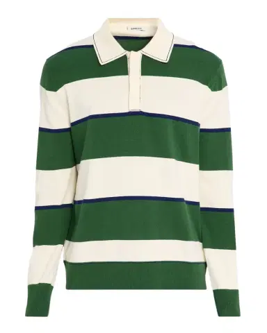 Simkhai Men's Louis Cotton-Cashmere Rugby Shirt | Thumbnail 1 Simkhai Men's Louis Cotton-Cashmere Rugby Shirt | Thumbnail 1