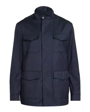 Canali Men's Flap Pocket Full-Zip Field Jacket | Thumbnail 1