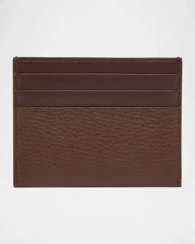 Givenchy Men's Leather Stamped Logo Card Holder | Thumbnail 3 Givenchy Men's Leather Stamped Logo Card Holder | Thumbnail 3