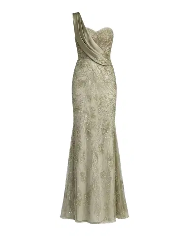 Mac Duggal Embellished One-Shoulder Gown | Thumbnail 1