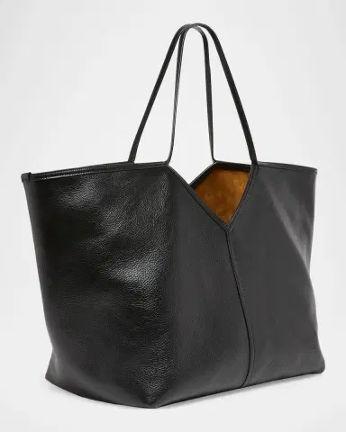 Saint Laurent Y Slim Tote Bag in Leather | Thumbnail 2 Saint Laurent Y Slim Tote Bag in Leather | Thumbnail 2