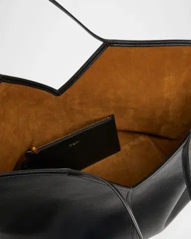 Saint Laurent Y Slim Tote Bag in Leather | Thumbnail 3 Saint Laurent Y Slim Tote Bag in Leather | Thumbnail 3