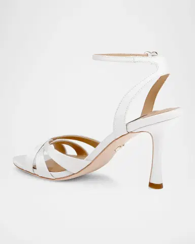 BADGLEY MISCHKA 75mm Xeilani Leather Ankle-Strap Sandals | Thumbnail 3