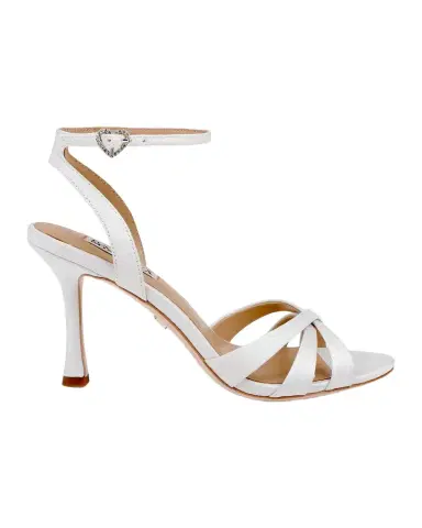 BADGLEY MISCHKA 75mm Xeilani Leather Ankle-Strap Sandals | Thumbnail 1