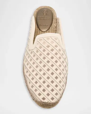 Brunello Cucinelli Diamond Cotton Espadrilles | Thumbnail 5 Brunello Cucinelli Diamond Cotton Espadrilles | Thumbnail 5