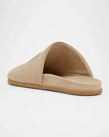 Givenchy Men's Puffy Asymmetric Suede Mules | Thumbnail 3