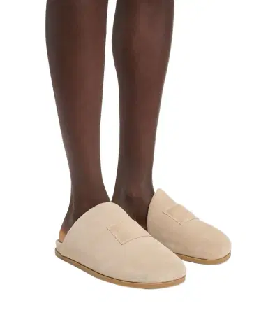 Givenchy Men's Puffy Asymmetric Suede Mules | Thumbnail 1