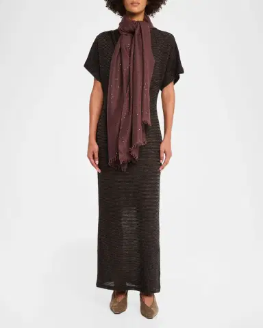 Brunello Cucinelli Sparkling Cashmere and Silk Scarf | Thumbnail 2