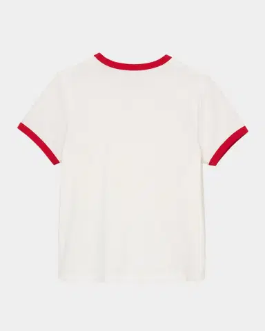 Marc Jacobs Logo Short-Sleeve Ringer Femme Tee | Thumbnail 6