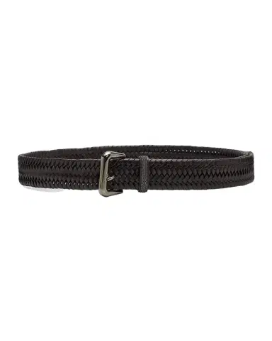 Brunello Cucinelli Woven Leather Belt | Thumbnail 1