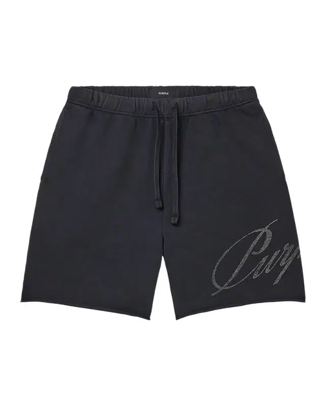 Men 's Logo Fleece Raw-Edge Shorts