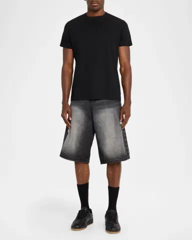 RTA Men's Chaparral Gustavo Oversized Denim Bermuda Shorts | Thumbnail 2 RTA Men's Chaparral Gustavo Oversized Denim Bermuda Shorts | Thumbnail 2