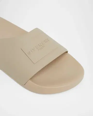Givenchy Men's Label Asymmetric Slide Sandals | Thumbnail 4 Givenchy Men's Label Asymmetric Slide Sandals | Thumbnail 4