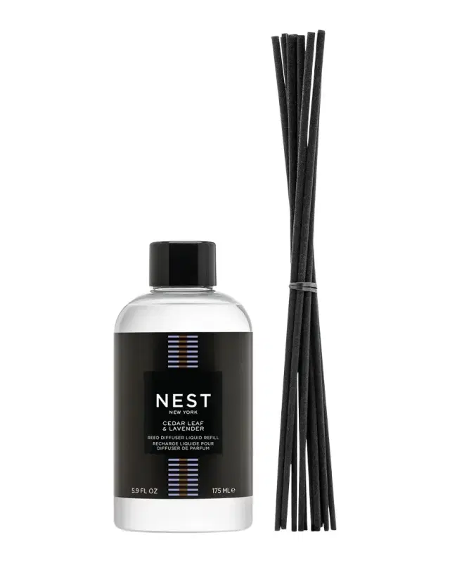 NEST New York Cedar Leaf & Lavender Fragrance Reed Diffuser Refill, 5.9 oz.