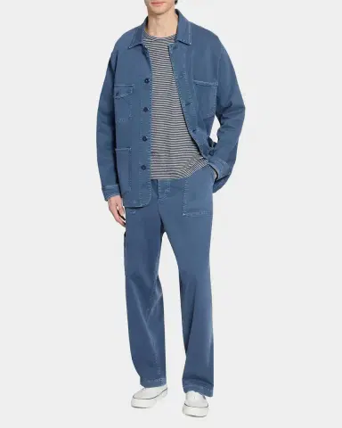 Officine Generale en 's Striped Wool-Blend Long-Sleeve T-Shirt | Thumbnail 2