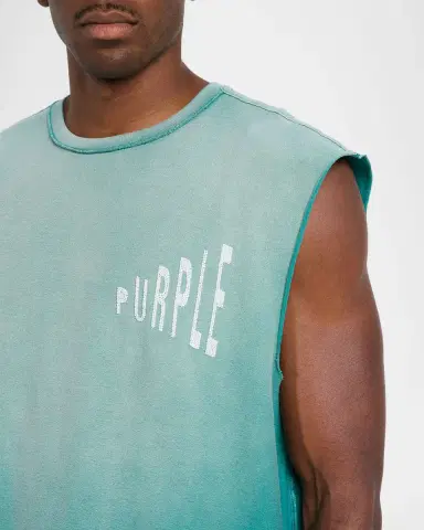 PURPLE Amplified Logo Textured Jersey Tank Top | Thumbnail 5 PURPLE Amplified Logo Textured Jersey Tank Top | Thumbnail 5
