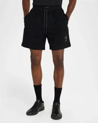 RTA Men's Chaparral Clyde Cotton Terry Drawcord Shorts | Thumbnail 4 RTA Men's Chaparral Clyde Cotton Terry Drawcord Shorts | Thumbnail 4