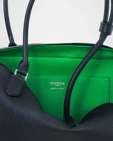 Michino Paris Tuilerie Leather Boston Shoulder Bag | Thumbnail 3 Michino Paris Tuilerie Leather Boston Shoulder Bag | Thumbnail 3