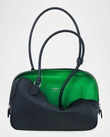 Michino Paris Tuilerie Leather Boston Shoulder Bag | Thumbnail 5 Michino Paris Tuilerie Leather Boston Shoulder Bag | Thumbnail 5