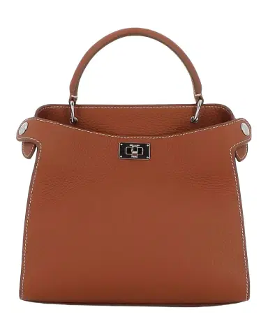 Michino Paris Lutece Mini Grained Leather Top-Handle Bag | Thumbnail 1 Michino Paris Lutece Mini Grained Leather Top-Handle Bag | Thumbnail 1
