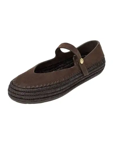 Loewe x Paula's Ibiza Rio Suede Mary Jane Espadrille Flats | Thumbnail 1