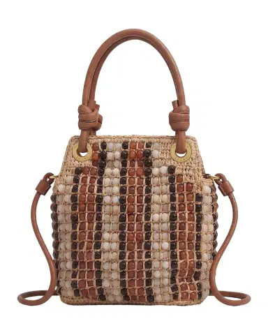 Veronica Beard Slouch Small Beaded Raffia Top-Handle Bag | Thumbnail 1 Veronica Beard Slouch Small Beaded Raffia Top-Handle Bag | Thumbnail 1